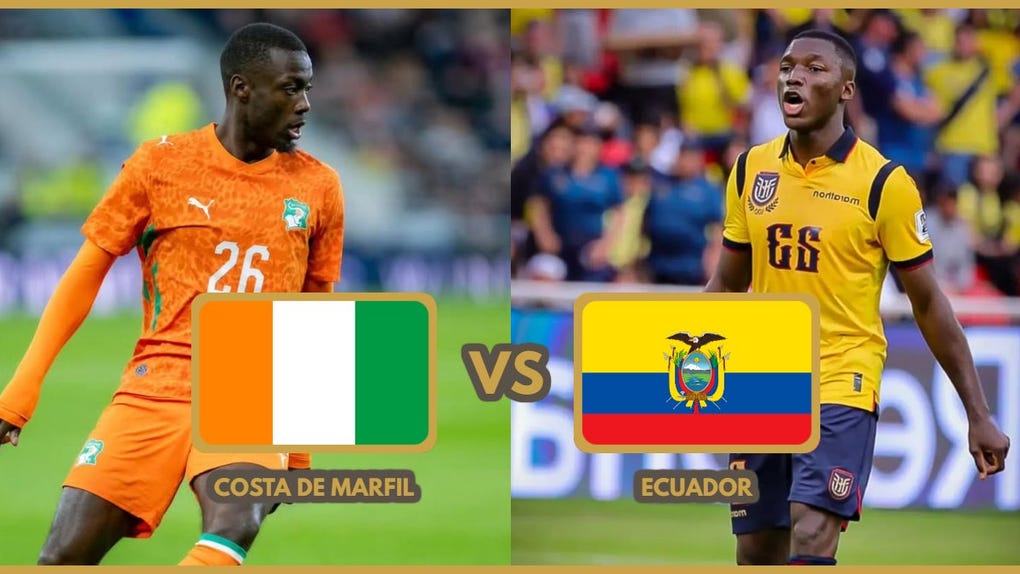 Guía de TV del duelo Costa de Marfil vs Ecuador.