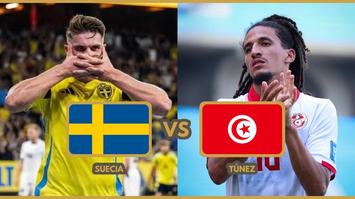 Suecia vs Túnez en vivo por la fecha 1 del Mundial 2026 en Monterrey