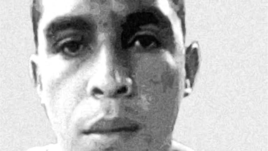 Fotografía cedida por el Gobierno de Venezuela que muestra la ficha de captura de Héctor Rusthenford Guerrero Flores, conocido como 'Niño Guerrero' líder de la organización criminal transnacional Tren de Aragua
