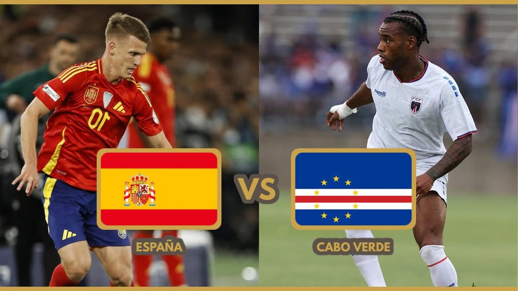 Señal de partido, España vs Cabo Verde en la Copa del Mundo de la FIFA.