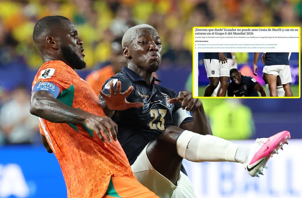 <a href=https://rpp.pe/futbol/mundial-2026/ecuador-vs-costa-de-marfil-en-vivo-dsports-ecdf-que-canal-transmite-fecha-1-mundial-2026-link-gratis-partidos-de-hoy-seo-noticia-1692878 data-mce-href=https://rpp.pe/futbol/mundial-2026/ecuador-vs-costa-de-marfil-en-vivo-dsports-ecdf-que-canal-transmite-fecha-1-mundial-2026-link-gratis-partidos-de-hoy-seo-noticia-1692878>Ecuador</a> cayó 1-0 ante <strong>Costa de Marfil</strong> con un gol de Amad Diallo a los 90 minutos de juego.