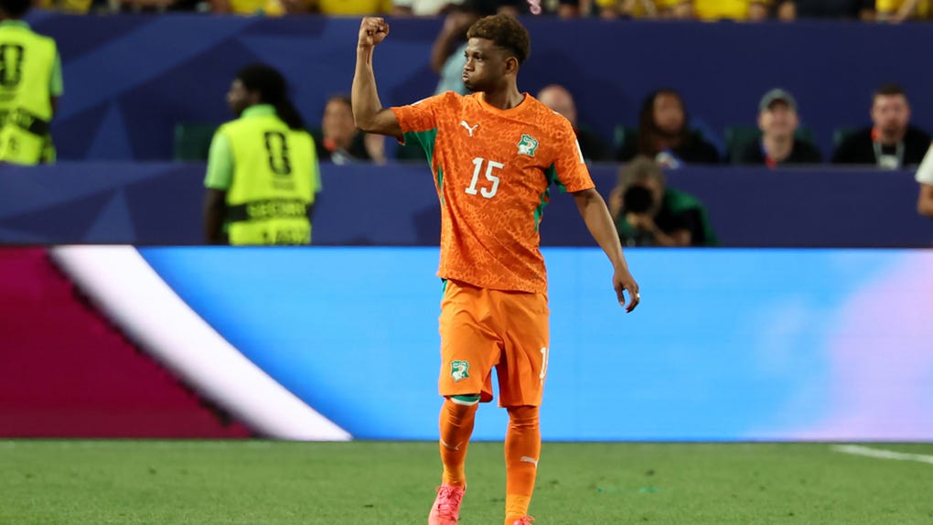 Amad Diallo de Costa de Marfil celebra un gol este domingo, durante un partido del grupo E del Mundial de la FIFA 2026.