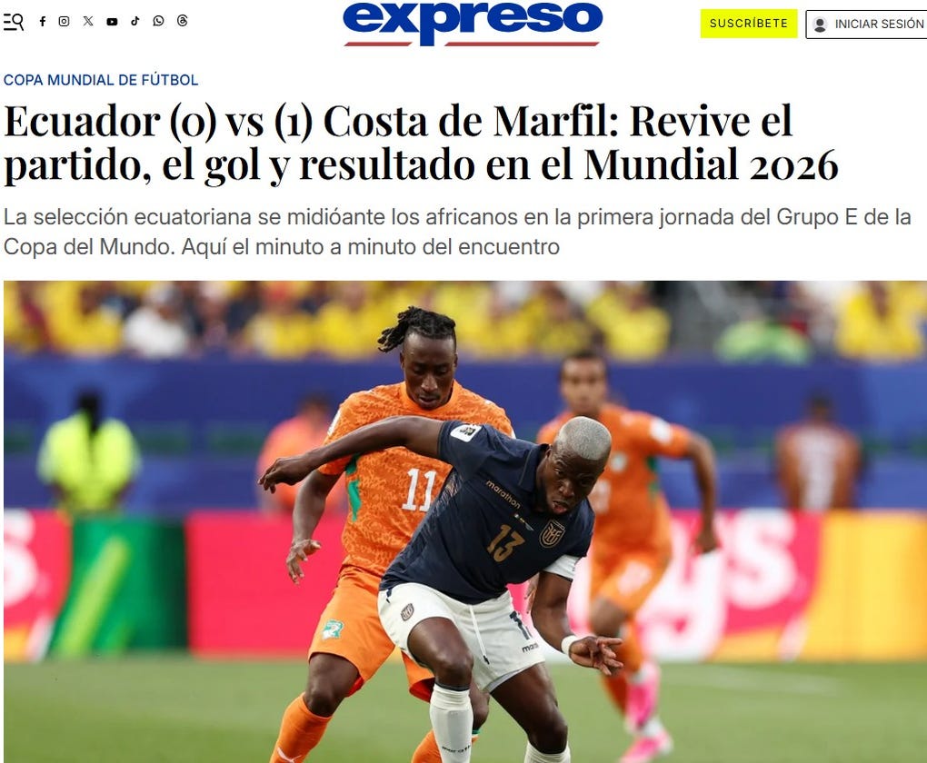 <strong>Expreso de Ecuador:</strong> Ecuador perdió ante Costa de Marfil y terminó el invicto de Sebastián Beccacece