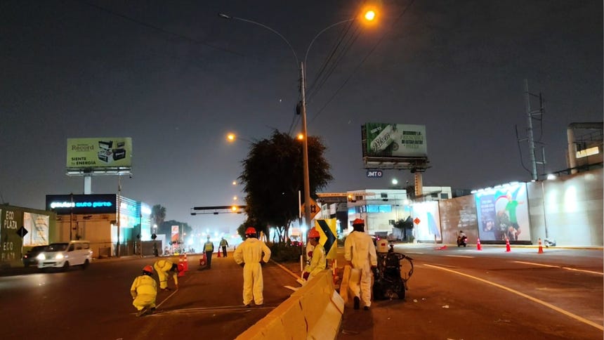 Inició cierre parcial de la Av. Elmer Faucett por obras de la Línea 4 del Metro de Lima y Callao