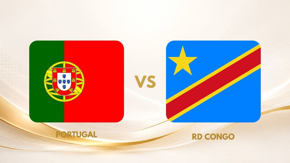 Guía de TV en Portugal vs Congo por el Mundial 2026.