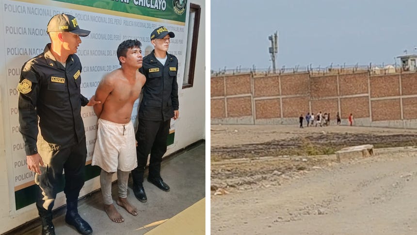 El hombre fue descubierto por personal policial cuando ya descendía del torreón 6 en la parte externa del centro penitenciario. 
