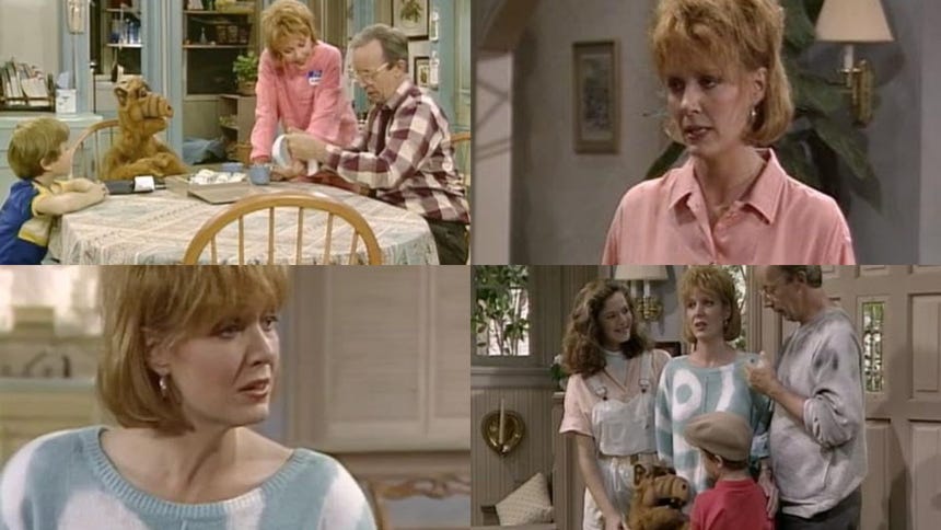 Anne Schedeen dio vida a Kate Tanner durante las cuatro temporadas de 'ALF', emitidas entre 1986 y 1990.