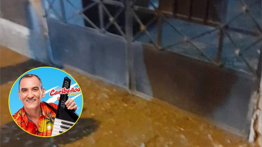 El artefacto afectó la fachada de la casa de su vecina, según informó Fernando Aspericueta. 