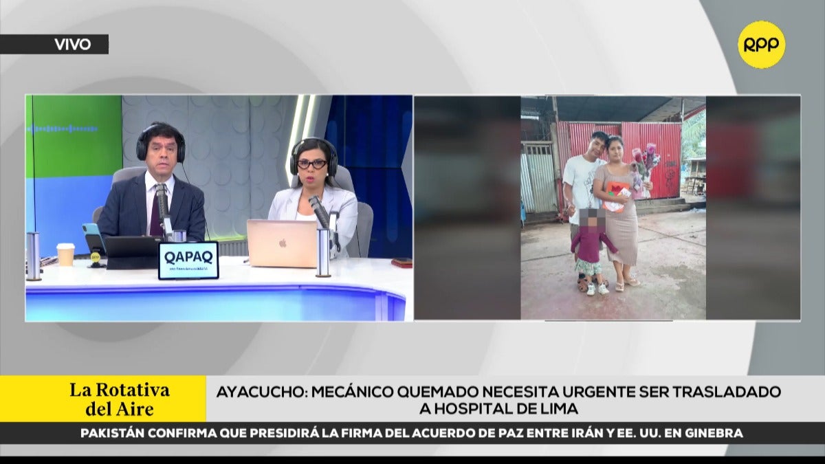 Jaime Pérez se encuentra internado en la Unidad de Cuidados Intensivos del Hospital Regional de Ayacucho. 