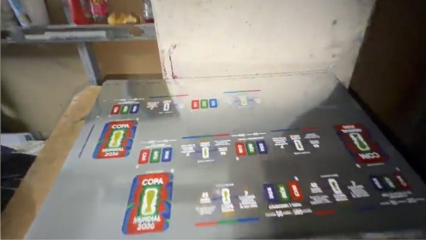 Imágenes del material incautado durante el operativo. 