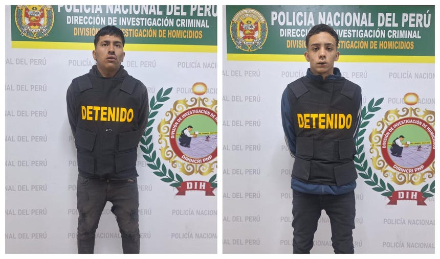 Sujetos detenidos. 