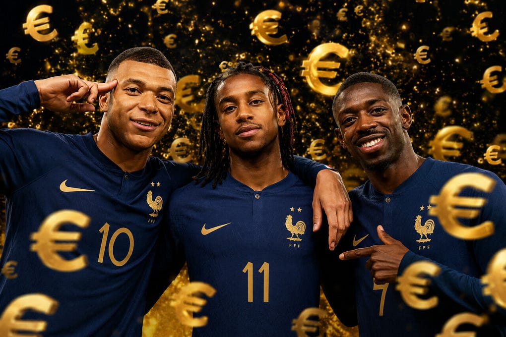 <a href=https://rpp.pe/futbol/mundial-2026/francia-vs-senegal-en-vivo-a-que-hora-juegan-y-donde-ver-fecha-1-mundial-2026-con-mbappe-via-dsports-partidos-de-hoy-seo-noticia-1692996 data-mce-href=https://rpp.pe/futbol/mundial-2026/francia-vs-senegal-en-vivo-a-que-hora-juegan-y-donde-ver-fecha-1-mundial-2026-con-mbappe-via-dsports-partidos-de-hoy-seo-noticia-1692996>Francia</a> debutará este martes ante <strong>Senegal </strong>en la primera jornada del Grupo I del <strong>Mundial 2026</strong>. Aquí detallamos cuánto vale cada jugador del once titular de acuerdo al portal Transfermarkt.