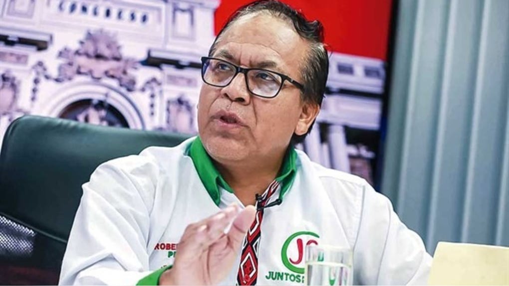Roberto Sánchez, candidato presidencial de Juntos por el Perú.
