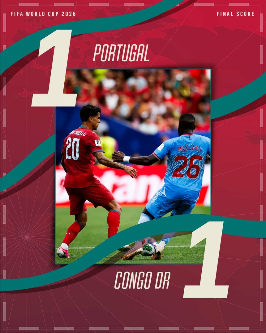 Así se dio el partido para la Selección de Portugal. Así se dio el partido para la Selección de Portugal.