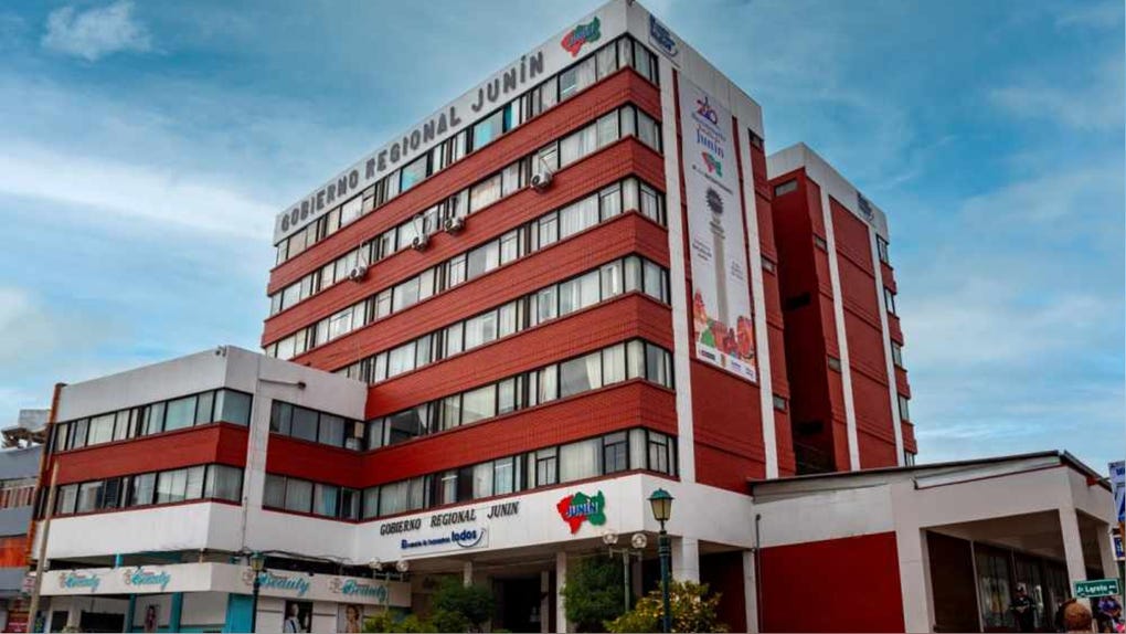 La sede del Gobierno Regional de Junín.