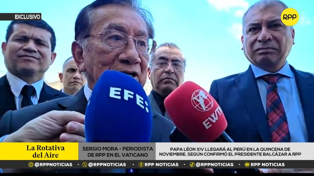 León XIV sigue de cerca proceso electoral y pide que se reconozcan los resultados, informó presidente Balcázar