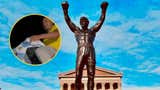 Hinchas de Brasil intentan cortar la racha de Argentina en el Mundial con la 'maldición' de la estatua de Rocky [VIDEO]
