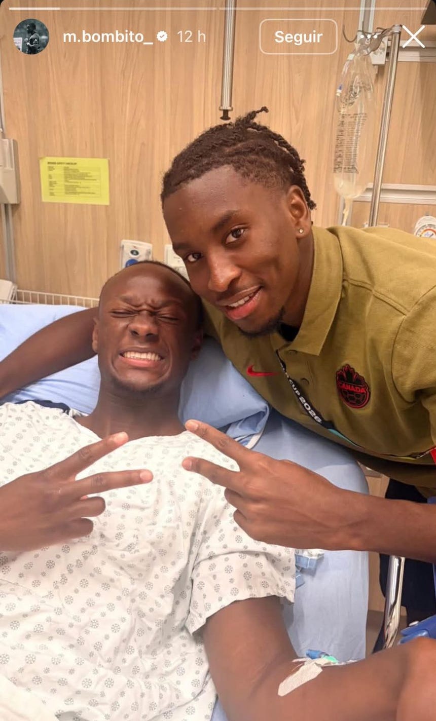 Así fue la visita de Moïse Bombito a Ismael Koné.