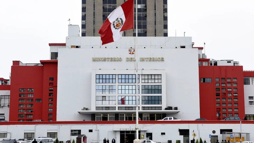 La sede del Ministerio del Interior, en Lima.