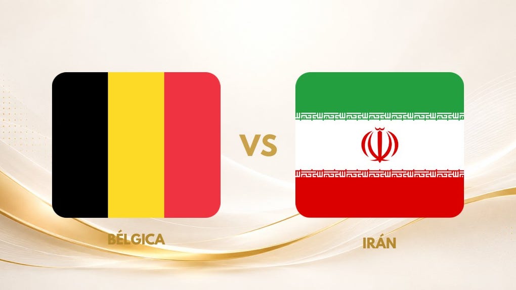 Guía de TV de Bélgica vs Irán por el Mundial 2026