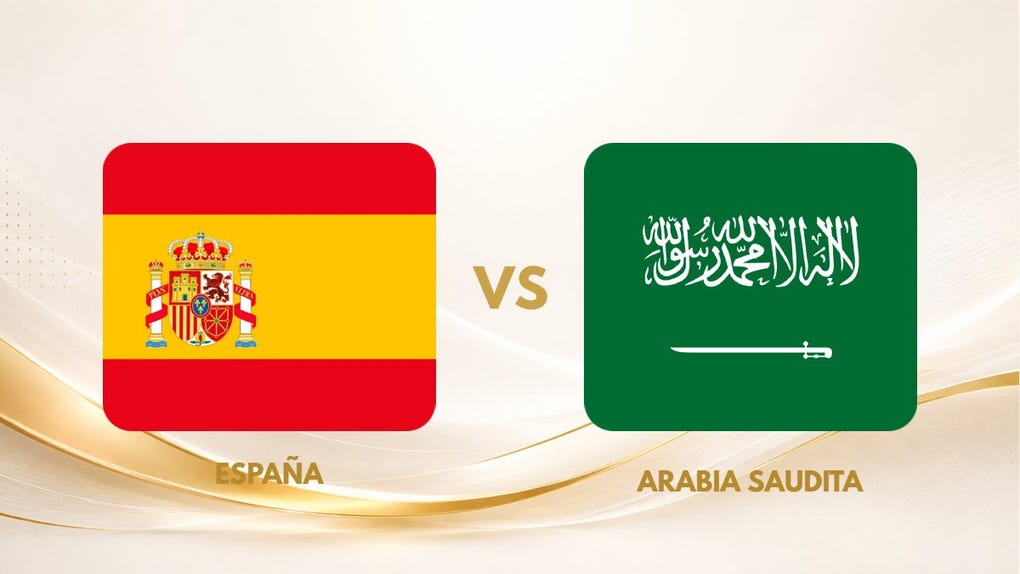 Guía TV, España vs Arabia Saudita por la Copa del Mundo.