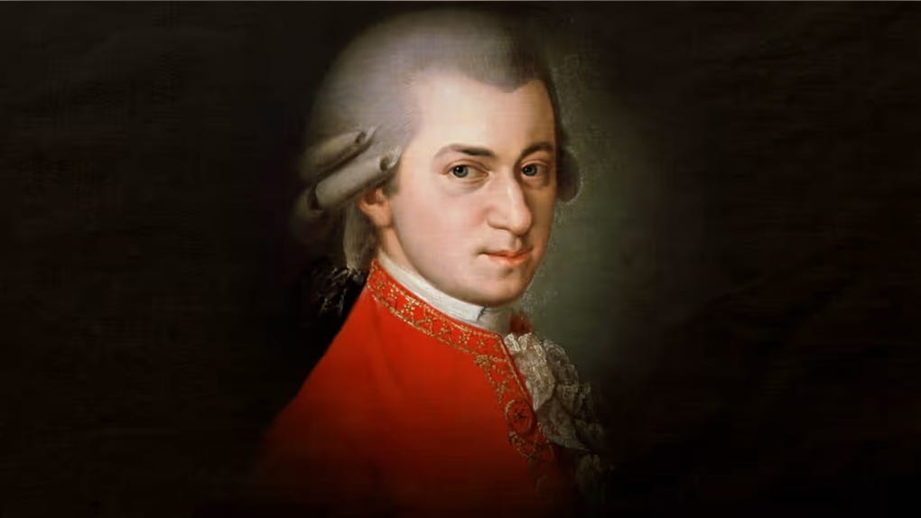 Retrato póstumo de Wolfgang Amadeus Mozart
