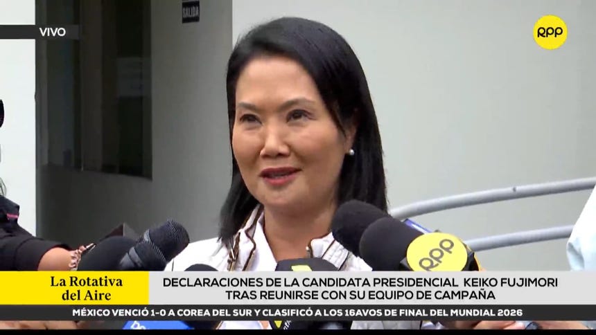 Keiko Fujimori on possible requests of pardon to expressors: 