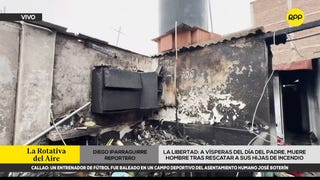 Tragedia en Trujillo: un hombre murió tras rescatar a sus hijas de un incendio