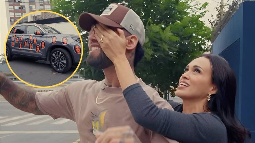 Angie Arizaga surprises Jota Benz with a van for Father's Day and his reaction becomes viral [VIDEO]