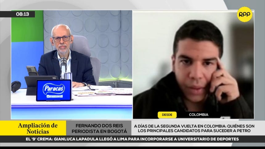 Fernando Dos Reis, periodista venezolano que radica en Bogotá. 