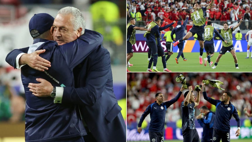 The euphoric celebration of the Paraguay players after the victory against Türkiye in the 2026 World Cup [PHOTOS]