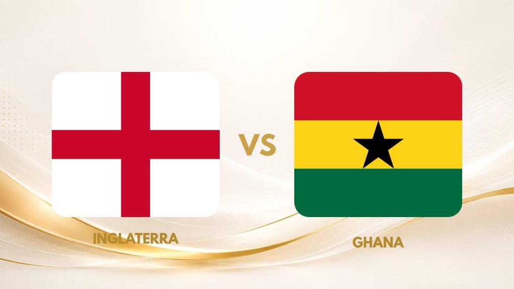 Guía TV, Inglaterra vs Ghana EN VIVO