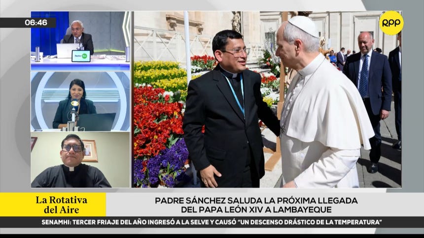 Visita del papa León XIV al Perú aún no define sus destinos oficiales, señala padre Hugo Sánchez