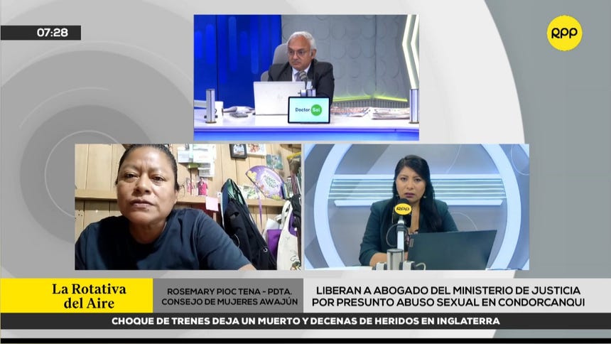 Rosmery Pioc, presidenta del Consejo de Mujeres Awajún. 