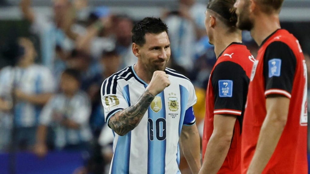 Lionel Messi igualó el récord de más partidos consecutivos anotando de Just Fontaine y Jairzinho con 6 partidos