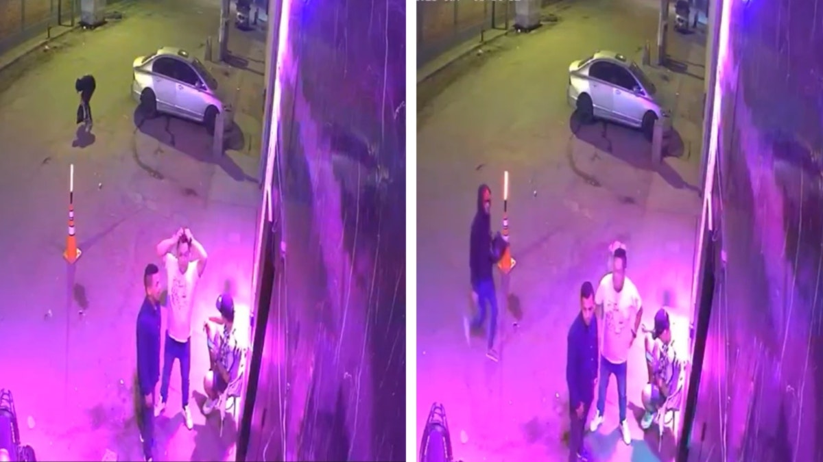 El ataque que lo dejó herido fue captado por las cámaras de videovigilancia de la zona. 