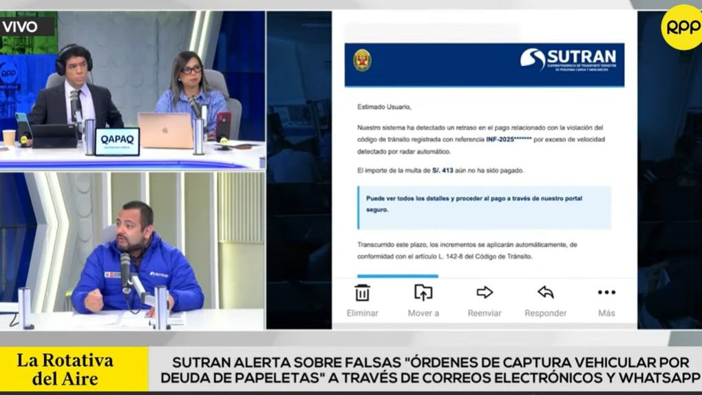 Sutran remarcó que no emite órdenes de captura vehicular por deudas de papeletas.