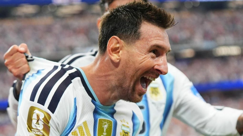 La alegría de Lionel tras marcar su quinto gol en el Mundial 2026