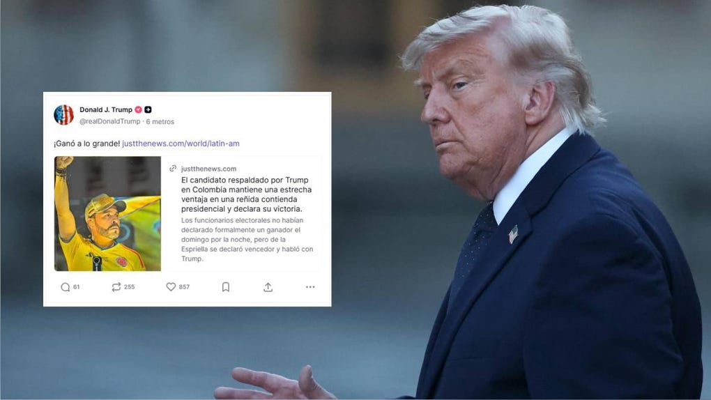 Trump celebró la victoria de Abelardo De la Espriella en Colombia a través de su red social Truth Social.