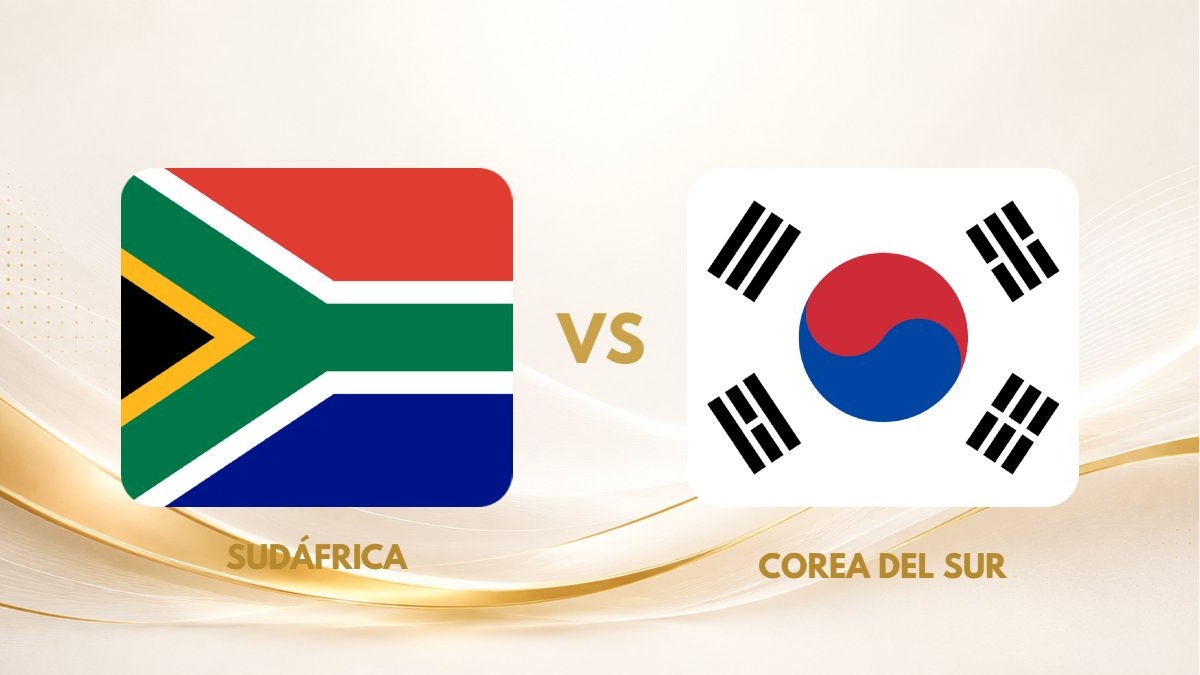 Sudáfrica vs Corea del Sur en vivo: ¿a qué hora juegan y dónde ver en directo la fecha 3 del Mundial 2026?