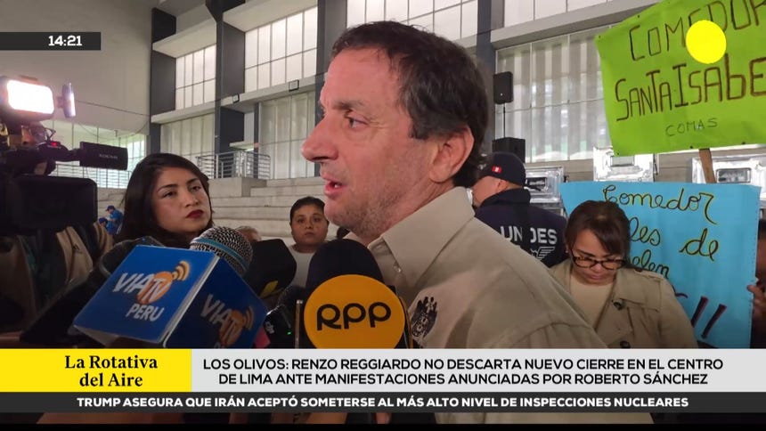 Renzo Reggiardo does not rule out new closure in the center of Lima to demonstrations announced by Roberto Sánchez