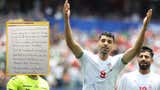 Jugadores de Irán escribieron una carta a mano agradeciendo a Los Angeles su hospitalidad durante sus partidos en el Mundial 2026