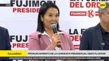 Keiko Fujimori destacó labor de sus personeros durante la segunda vuelta: 