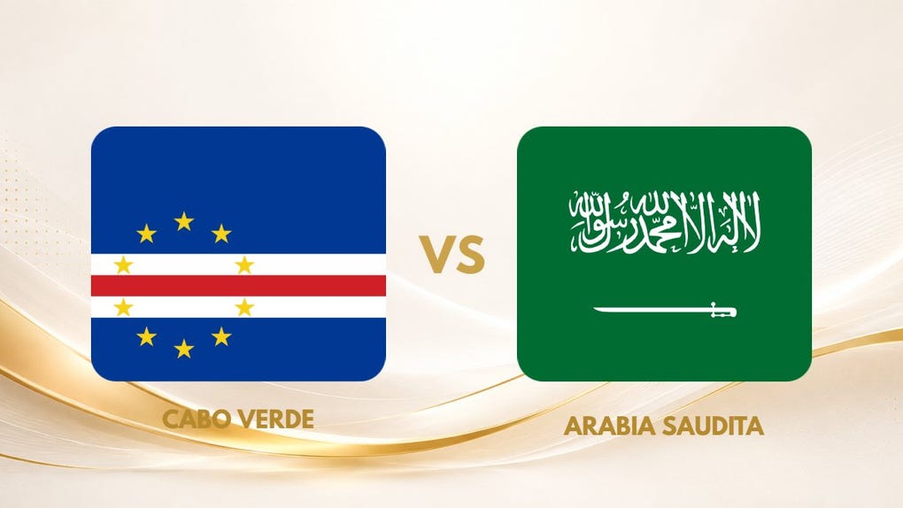 Guía TV, Cabo Verde vs Arabia Saudita EN VIVO 