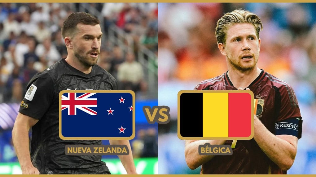 Guía TV, Nueva Zelanda vs Bélgica EN VIVO
