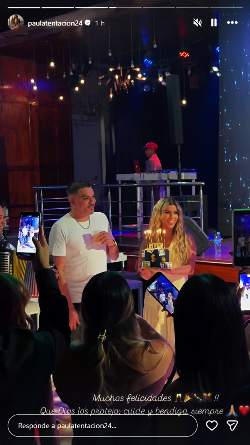 Yahaira Plasencia celebró el cumpleaños del empresario Luis Fernando Rodríguez con orquesta.