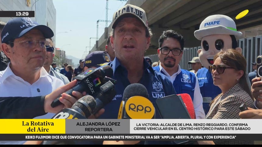 Renzo Reggiardo, el alcalde de Lima.
