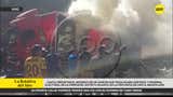 Canta: reportan incendio de camión que trasladaba ánforas y material electoral de la ONPE