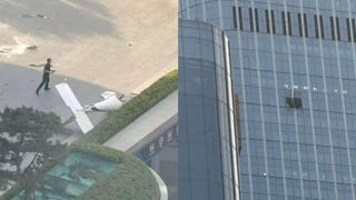 China: se estrella una avioneta contra el edificio más alto de Pekín [VIDEO]