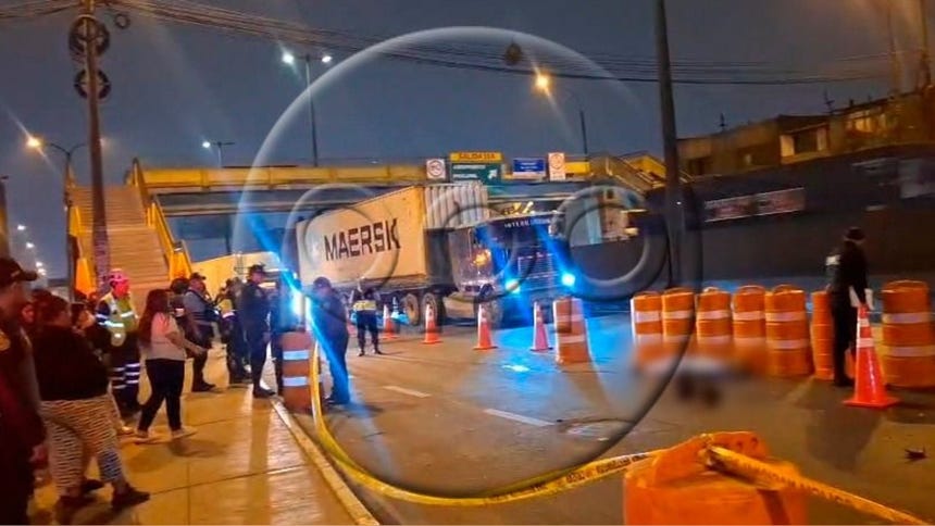 Los familiares de la víctima denunciaron que el chofer del tráiler habría intentado darse a la fuga.